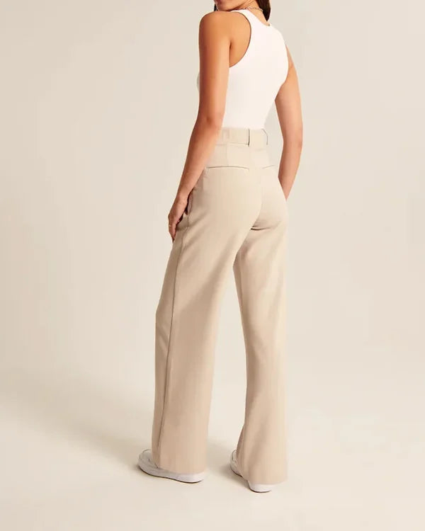 Verna | Women's Trendy Wide Leg Pants for Casual Style-The Yellow Prime