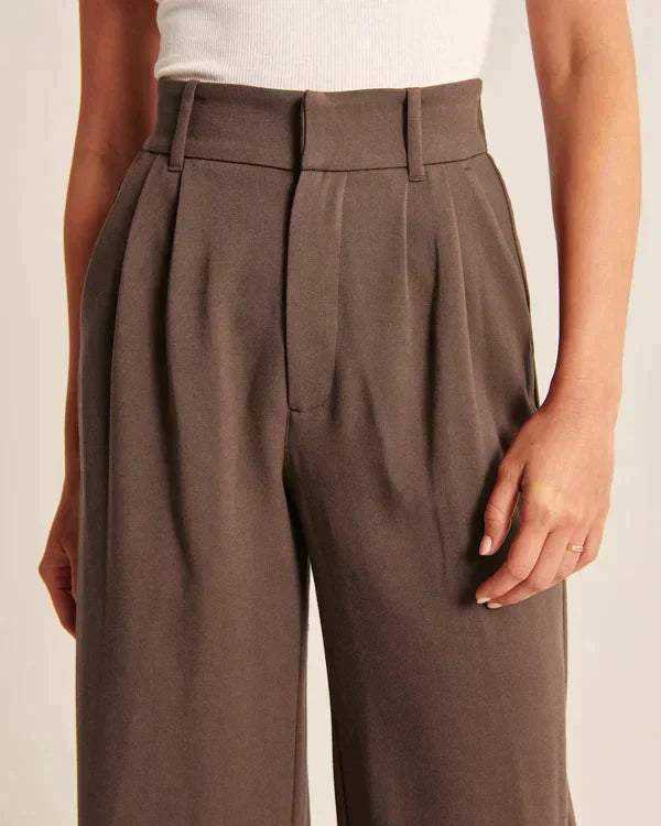 Verna | Women's Trendy Wide Leg Pants for Casual Style-The Yellow Prime