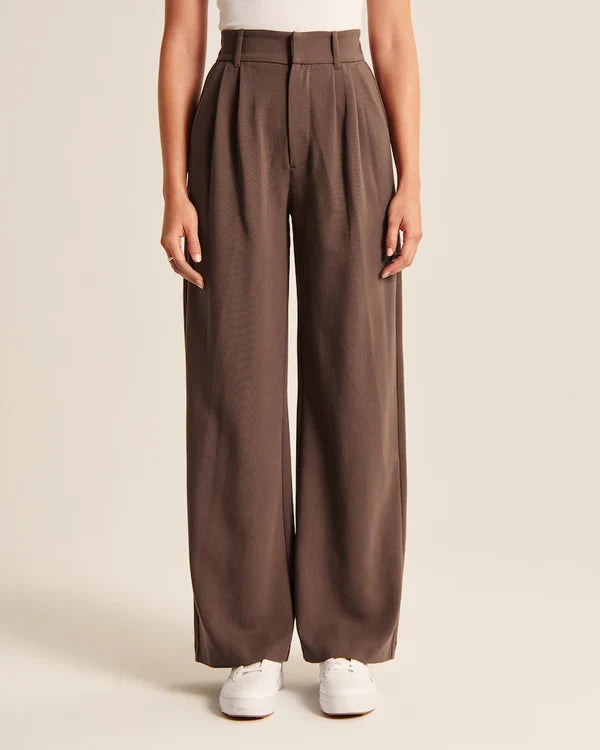 Verna | Women's Trendy Wide Leg Pants for Casual Style-The Yellow Prime