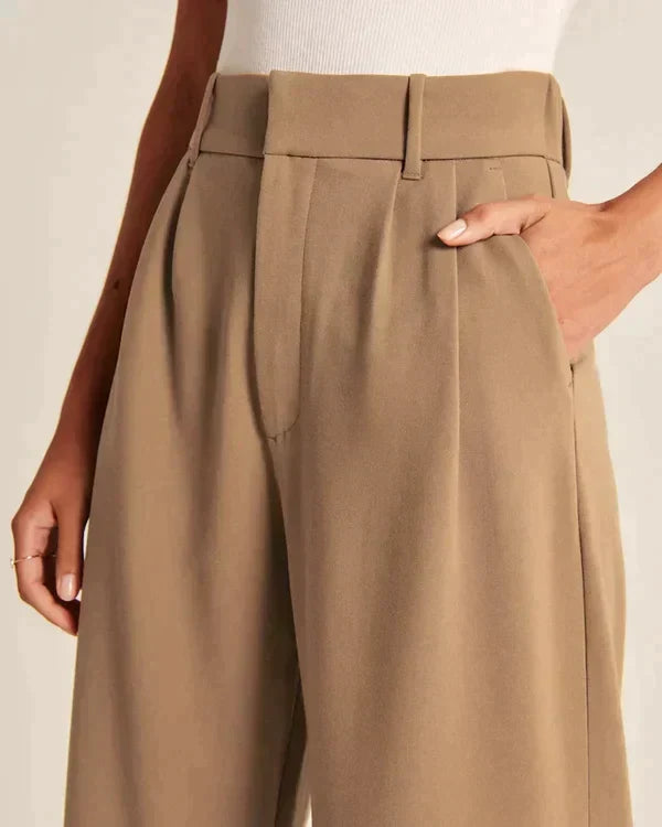 Verna | Women's Trendy Wide Leg Pants for Casual Style-The Yellow Prime