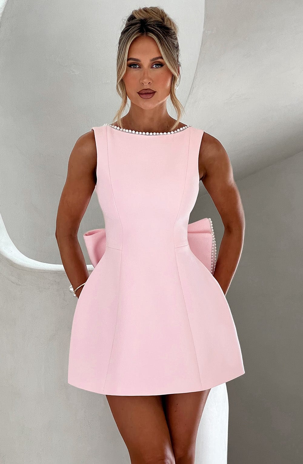 Veronica | Women's Elegant Structured Wedding Guest Dress-The Yellow Prime