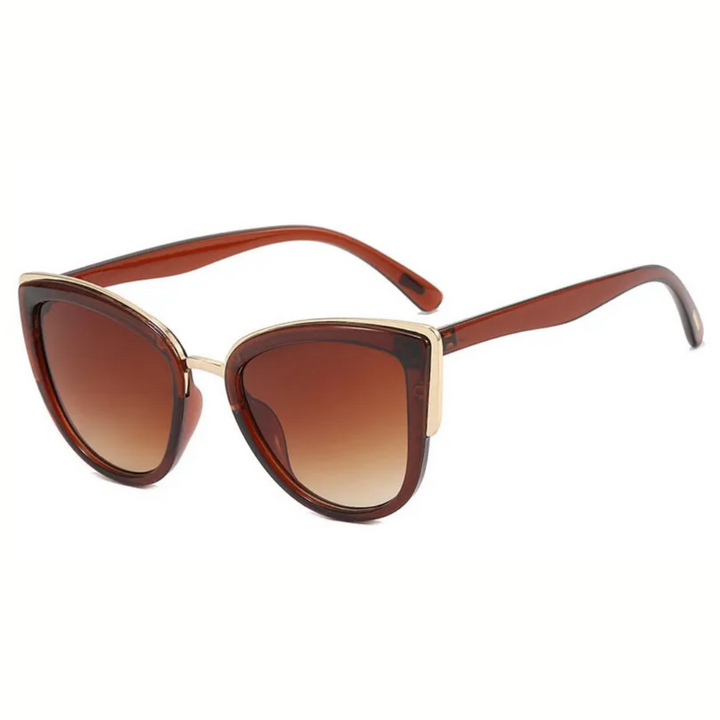 Women's Lightweight Cat Eye Sunglasses - UV400 Protection, Trendy Design-The Yellow Prime