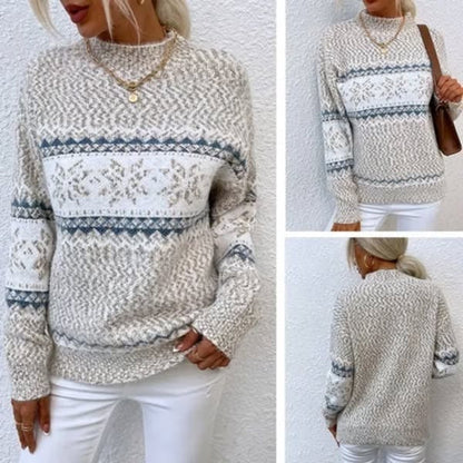 Vintage sweater i kashmirblanding til kvinder med tidløs stil