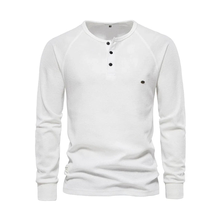 Men's Long Sleeve Round Neck Shirt-The Yellow Prime