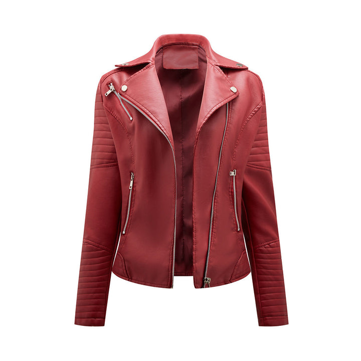 Women's Leather Biker Jacket