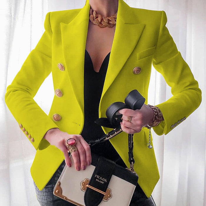 Women's Stylish Comfort Blazer-The Yellow Prime