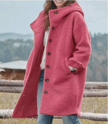 Women's Thick Hooded Winter Coat with Warm Lining