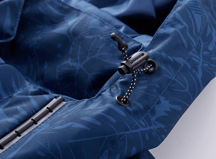 Women's Water-Resistant Printed Outdoor Jacket with Hood