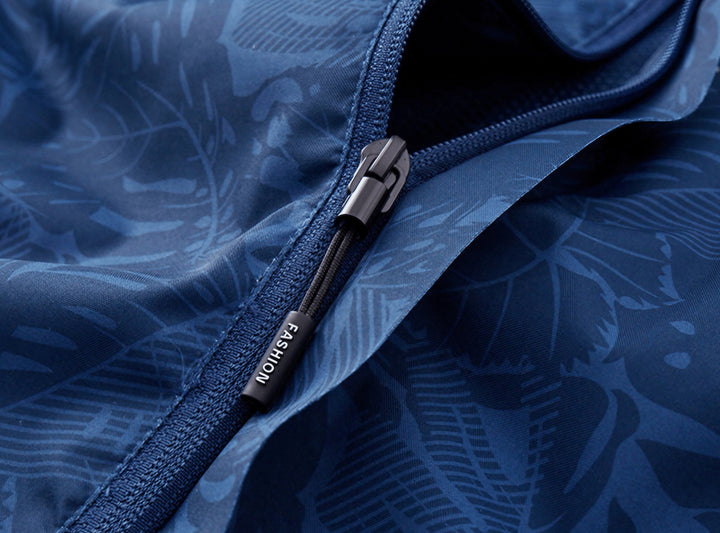 Women's Water-Resistant Printed Outdoor Jacket with Hood