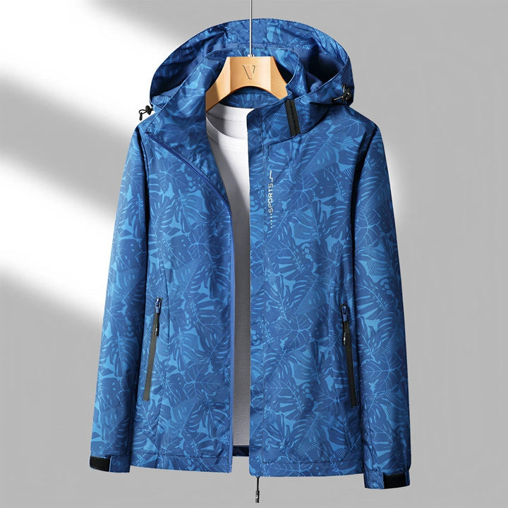Women's Water-Resistant Printed Outdoor Jacket with Hood