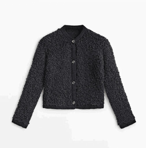 Women's Cozy Teddy Fleece Overshirt – Warm Loose Fit for Comfort