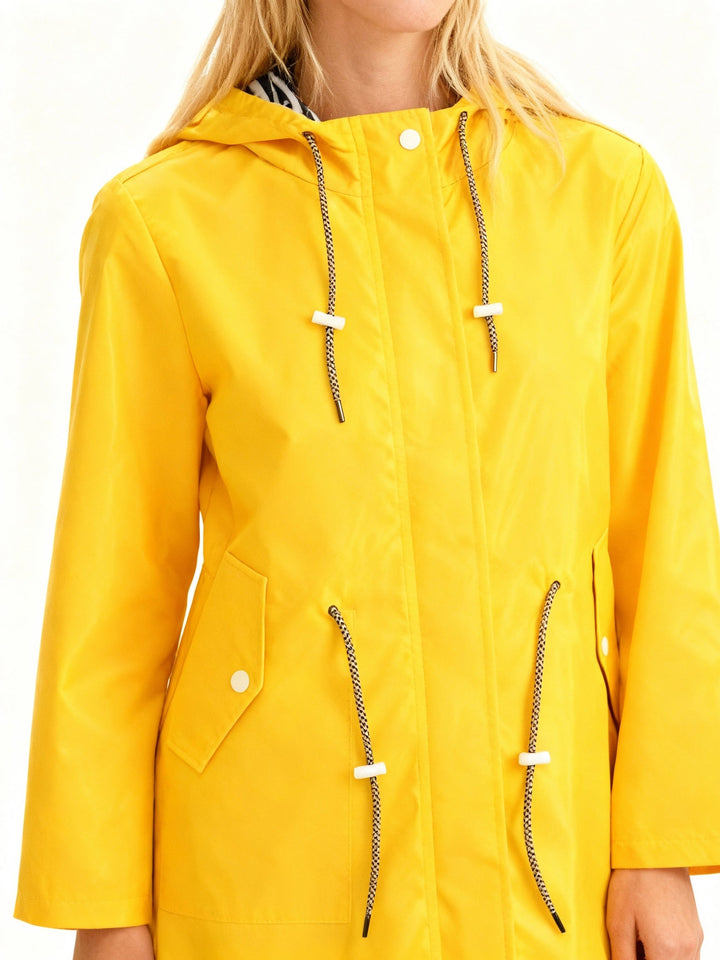 Women's Waterproof Hooded Raincoat for All-Weather Protection