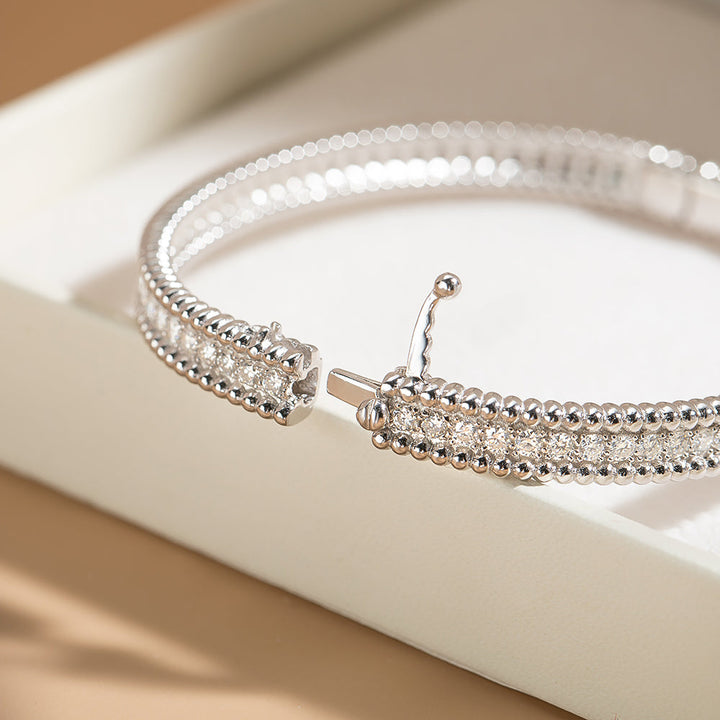 [Women's 2mm Moissanite Tennis Bracelet in 18K Gold Plated]-The Yellow Prime