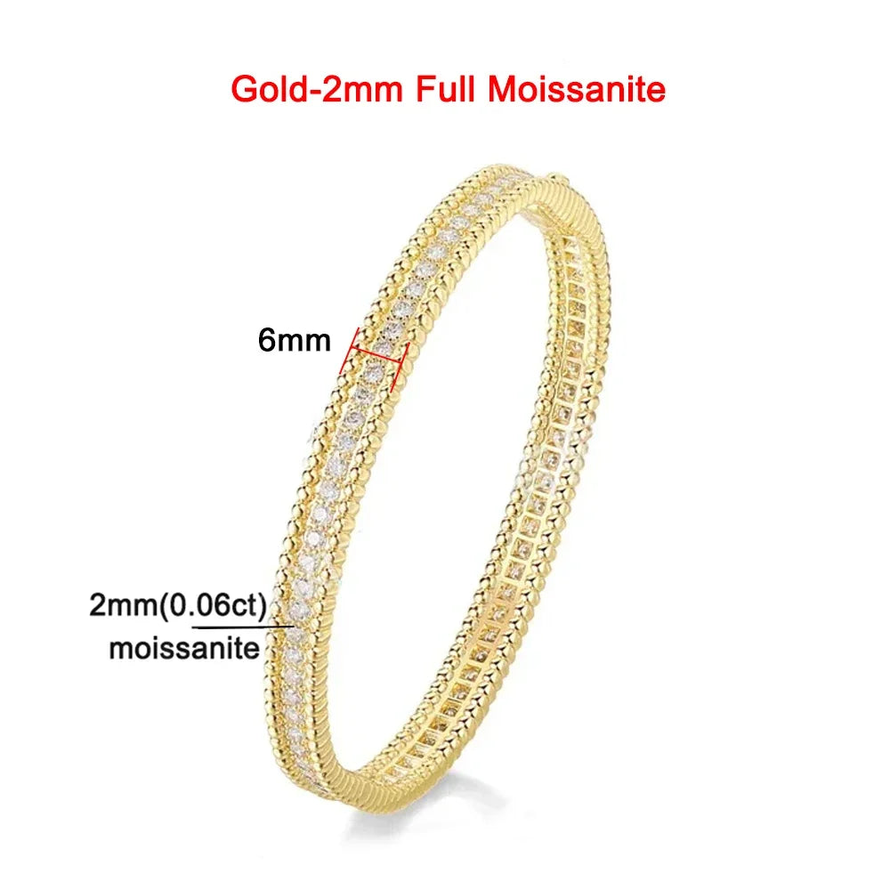 [Women's 2mm Moissanite Tennis Bracelet in 18K Gold Plated]-The Yellow Prime