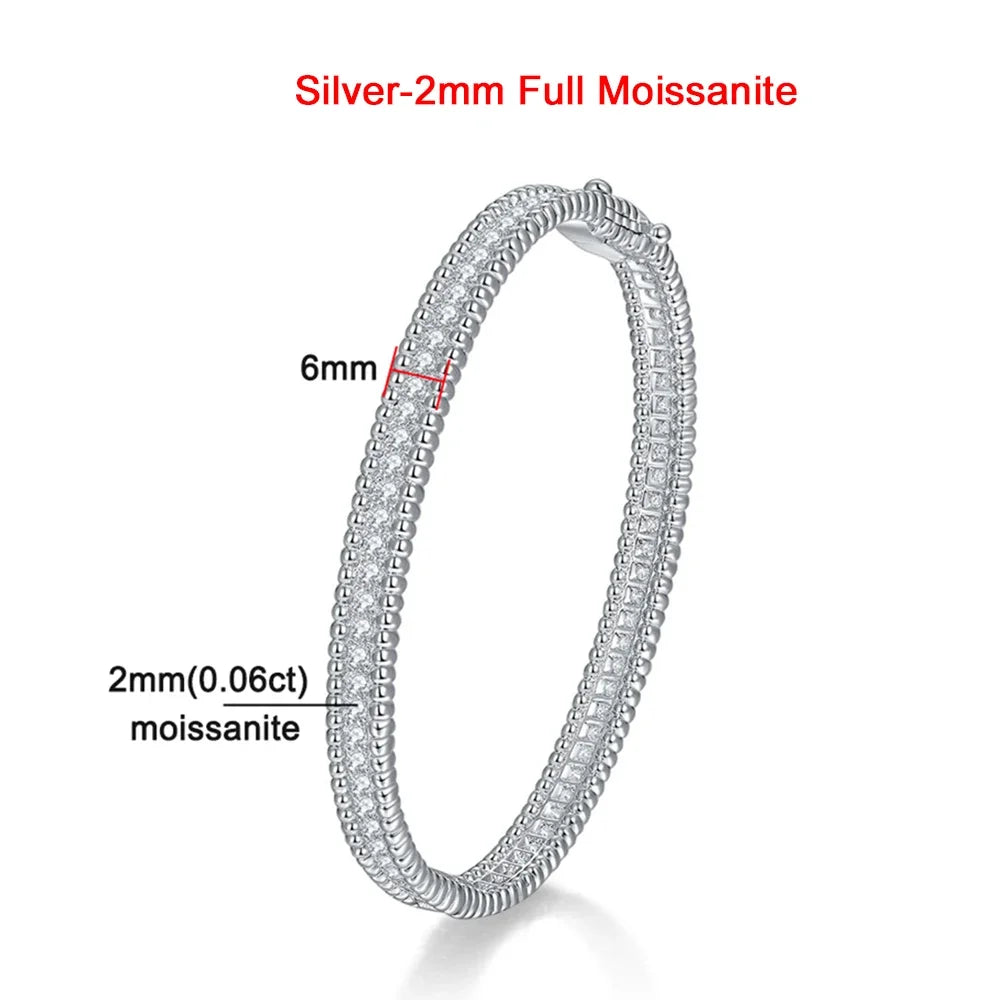 [Women's 2mm Moissanite Tennis Bracelet in 18K Gold Plated]-The Yellow Prime