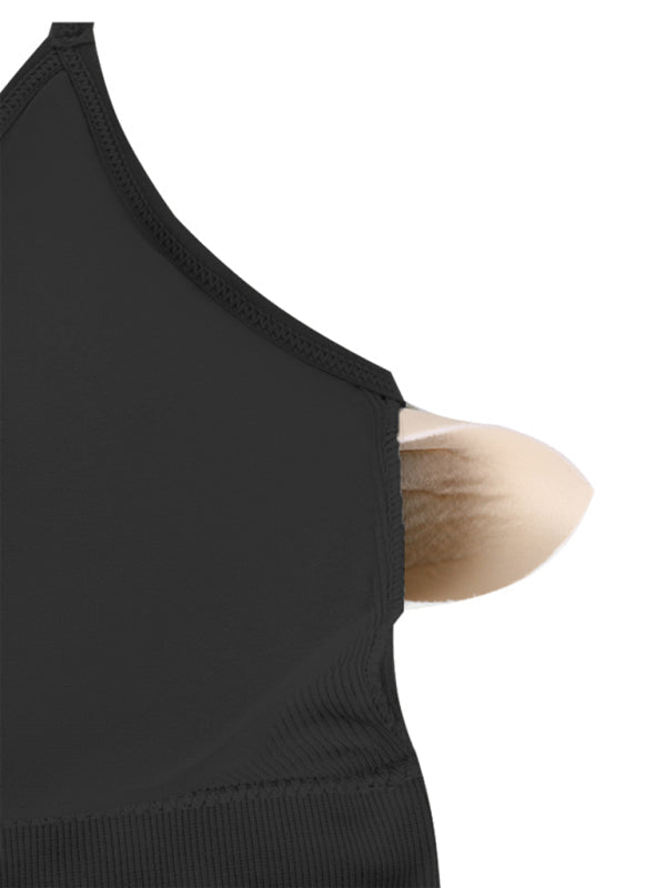 Women's 3-Pack Crisscross Padded Sports Bra for Medium Impact Fitness-The Yellow Prime