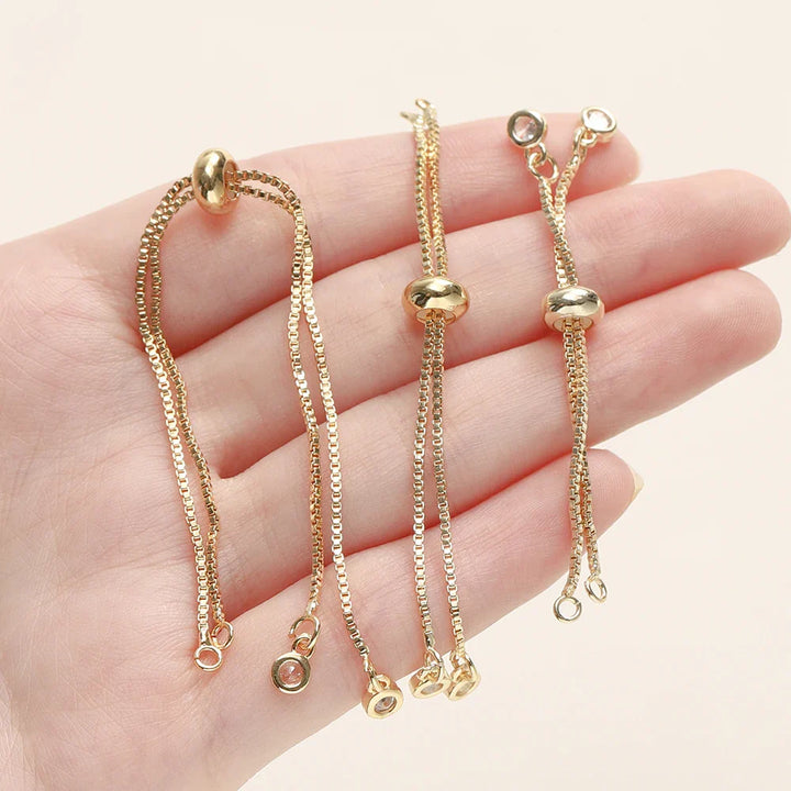 Women's Adjustable Slider Chains for DIY Bracelet Making-The Yellow Prime