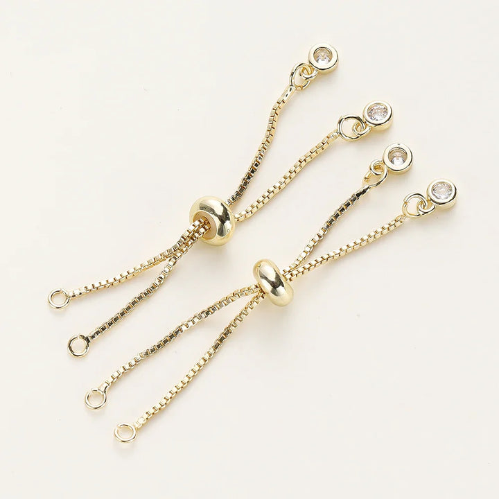 Women's Adjustable Slider Chains for DIY Bracelet Making-The Yellow Prime