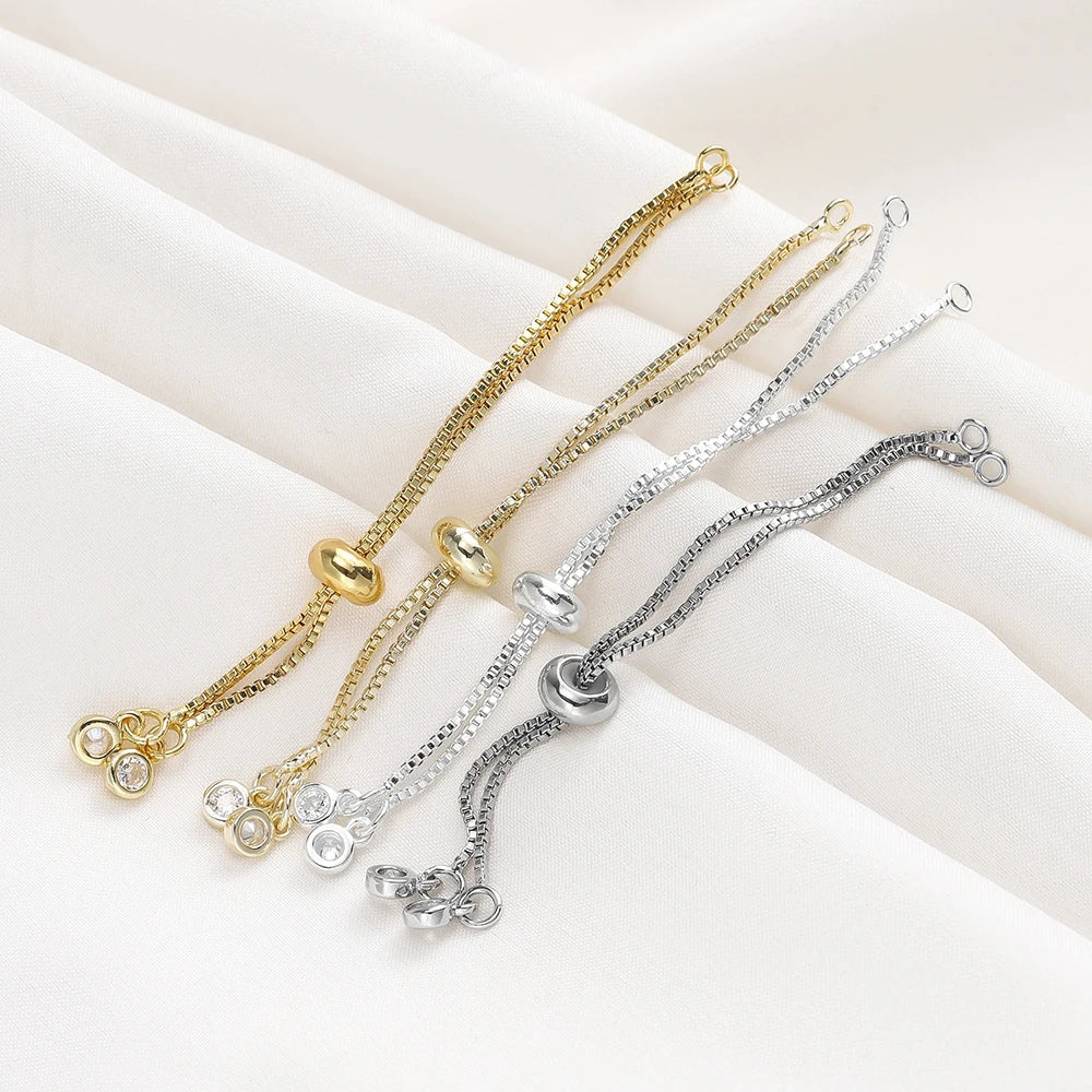 Women's Adjustable Slider Chains for DIY Bracelet Making-The Yellow Prime