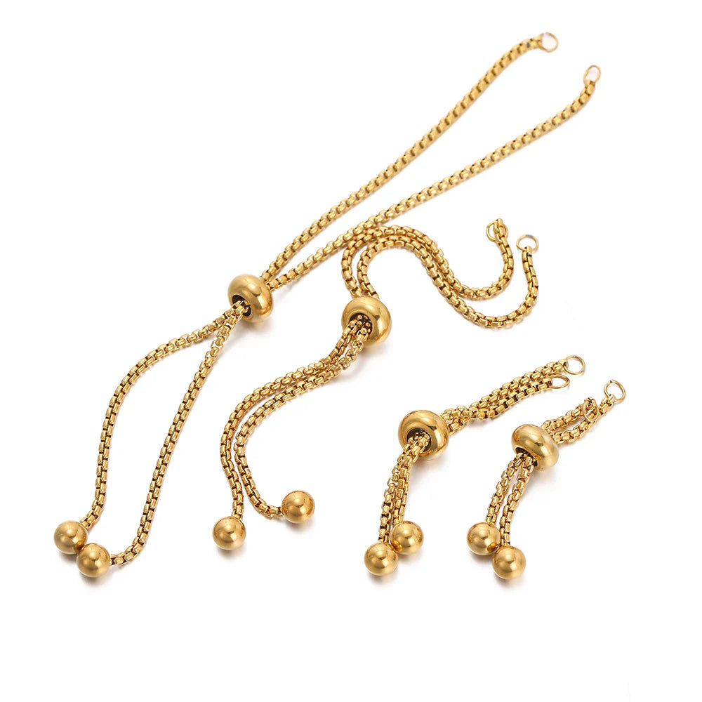 Women's Adjustable Stainless Steel Bracelet Extenders - 3 Pack-The Yellow Prime