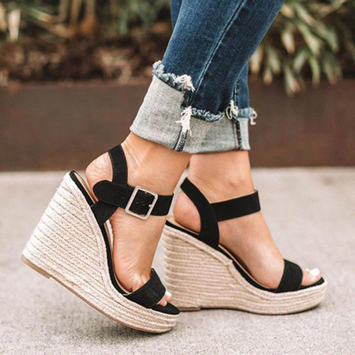 Women's All-Day Comfort Wedge Sandals with Strap