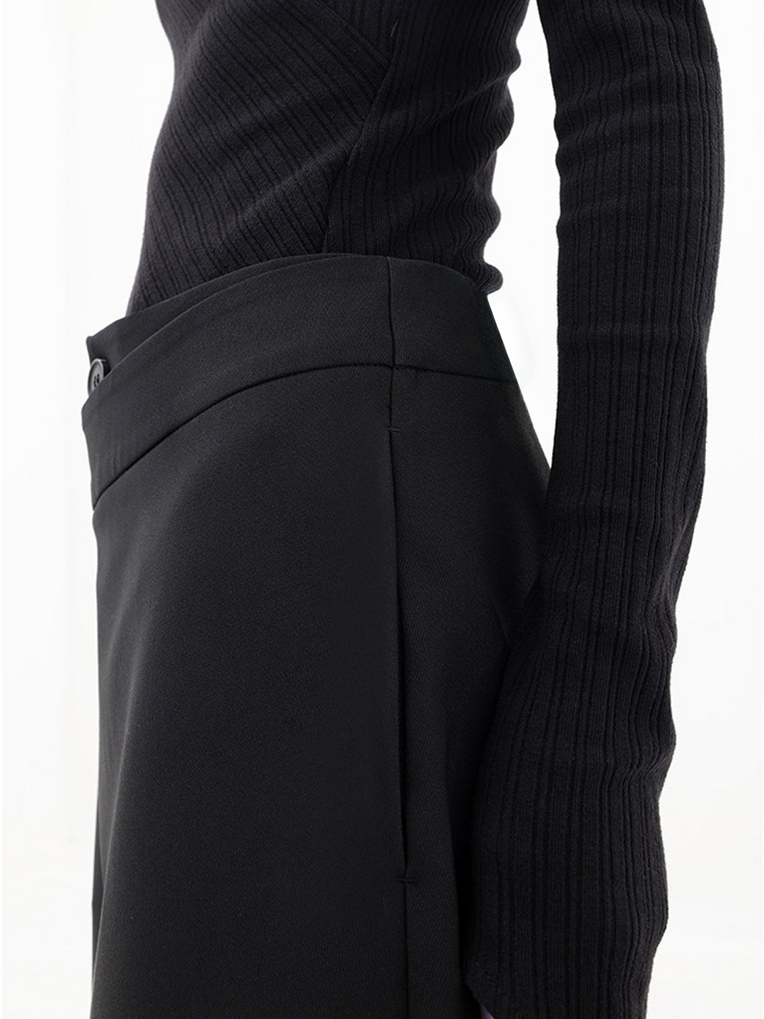 Women's Asymmetric Baggy Trousers for Stylish Comfort-The Yellow Prime