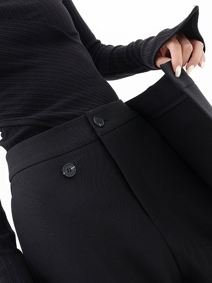 Women's Asymmetric Baggy Trousers for Stylish Comfort-The Yellow Prime