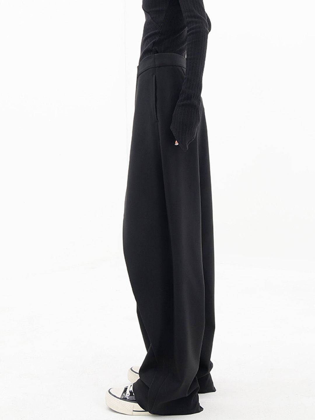 Women's Asymmetric Baggy Trousers for Stylish Comfort-The Yellow Prime