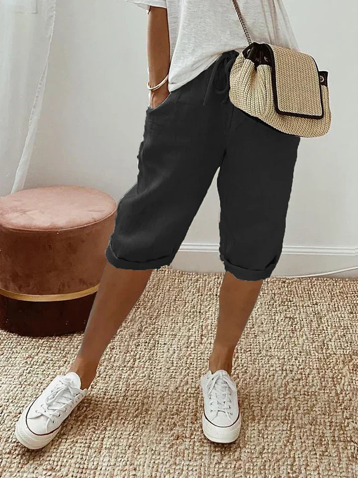 Women's Casual Cotton Shorts-The Yellow Prime
