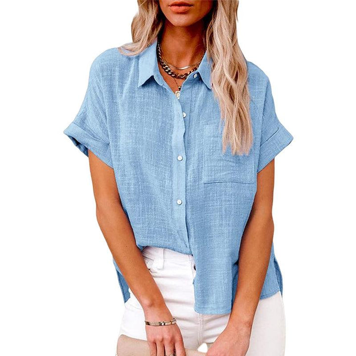 Women's Casual Short Sleeve Top-The Yellow Prime