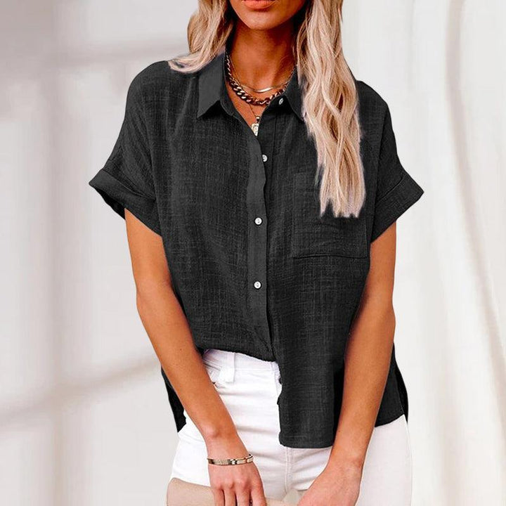 Women's Casual Short Sleeve Top-The Yellow Prime