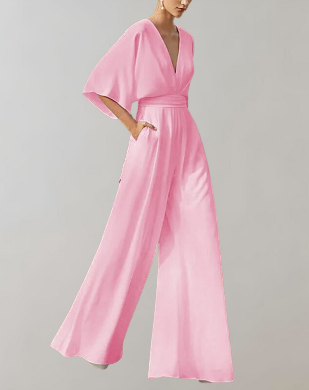 Women's Casual Wide-Leg Jumpsuit-The Yellow Prime