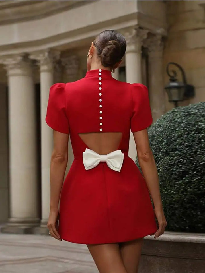 Women's Charming Mini Dress – Timeless Elegance for Any Occasion!-The Yellow Prime