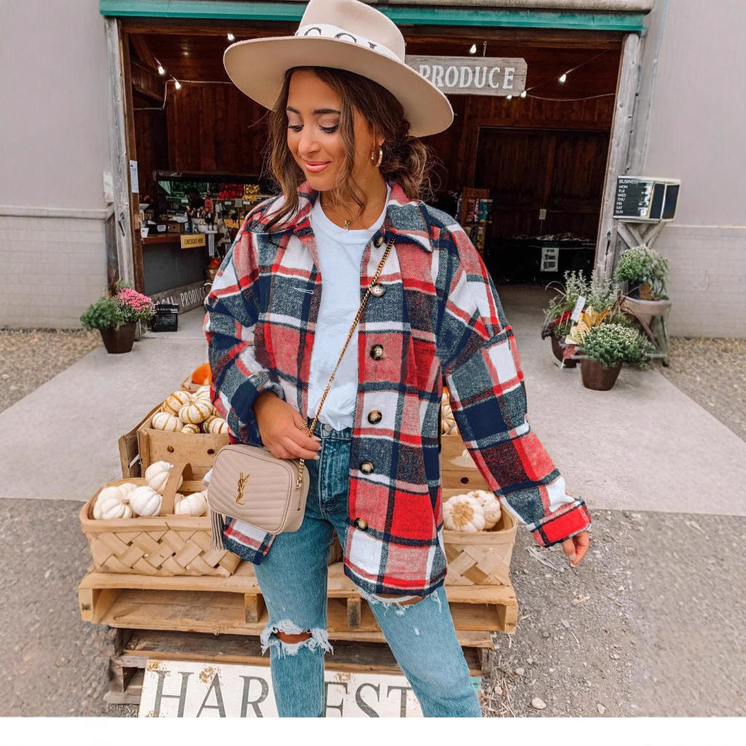 Women's Checkered Flannel Shirt for Cozy Casual Wear-The Yellow Prime