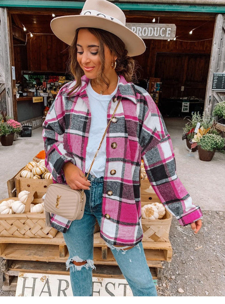 Women's Checkered Flannel Shirt for Cozy Casual Wear-The Yellow Prime