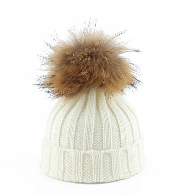 Women's Chunky Ribbed Cotton Blend Winter Beanie-The Yellow Prime