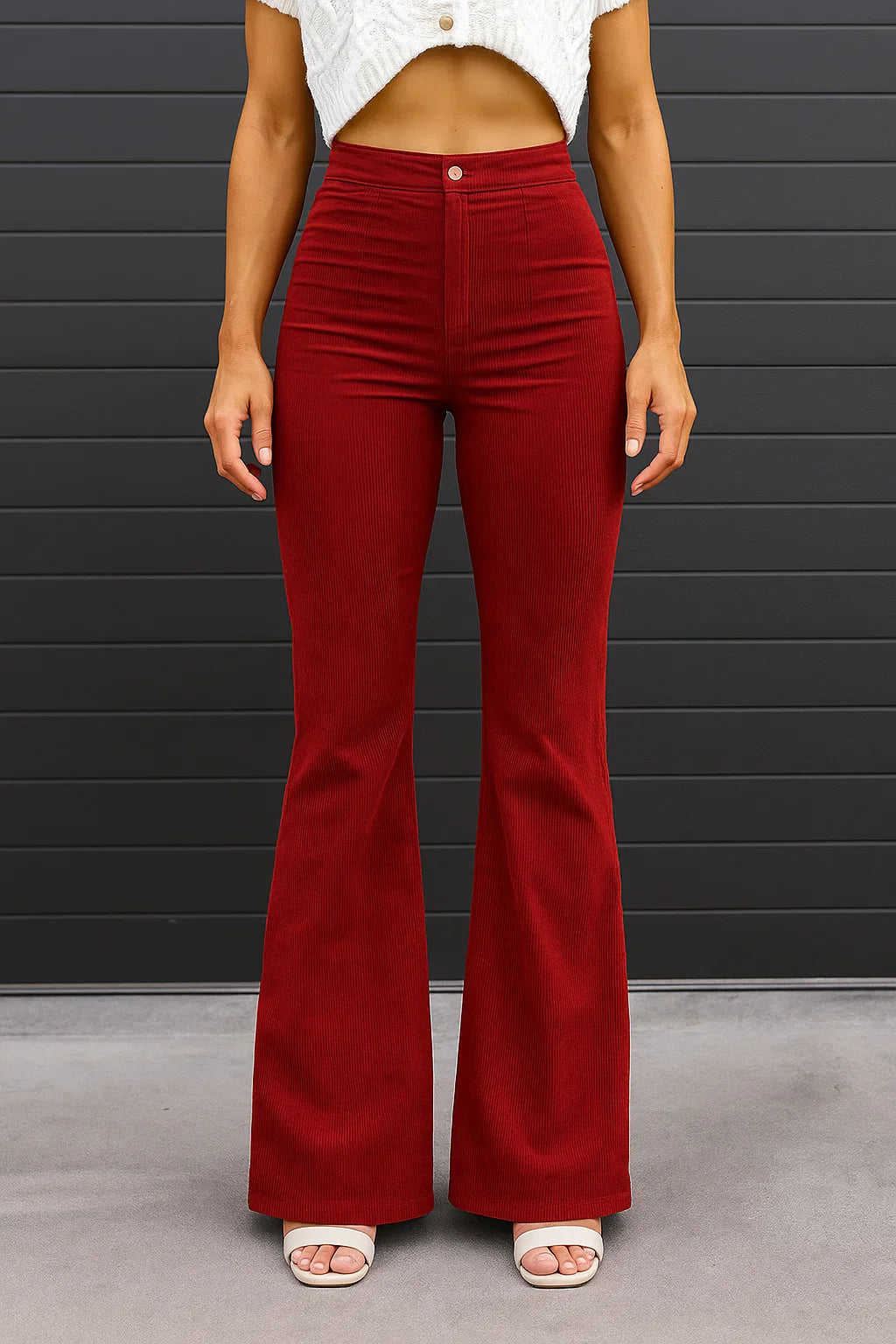 Women's Classic Curve-Fit Flared Jeans-The Yellow Prime