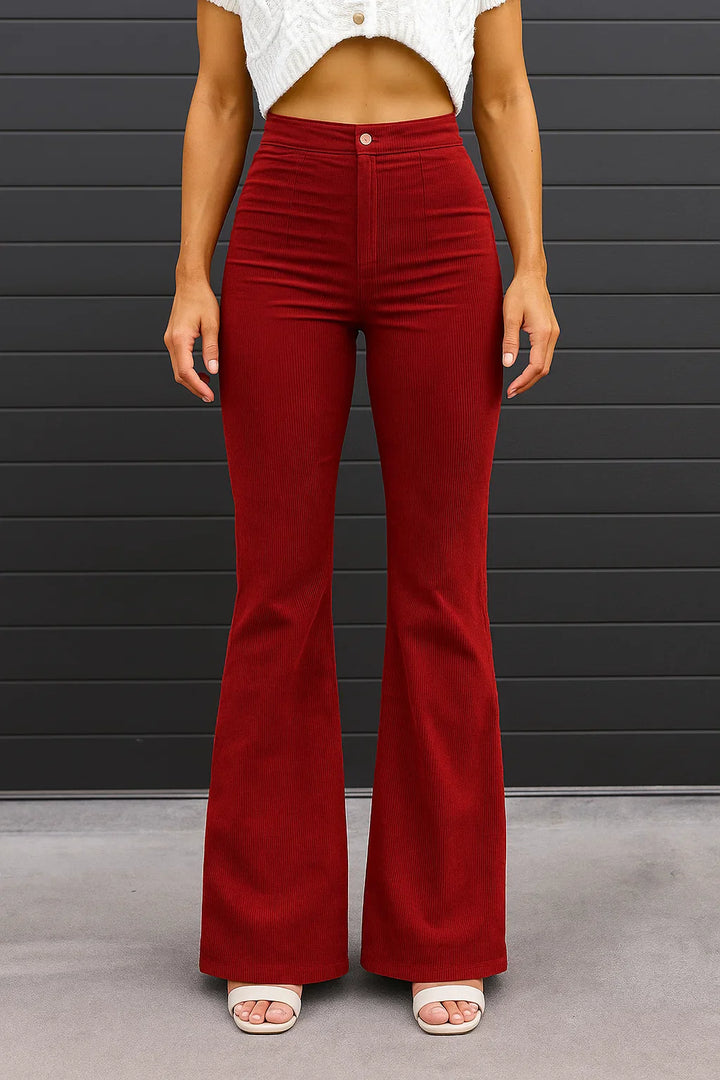Women's Classic Curve-Fit Flared Jeans-The Yellow Prime