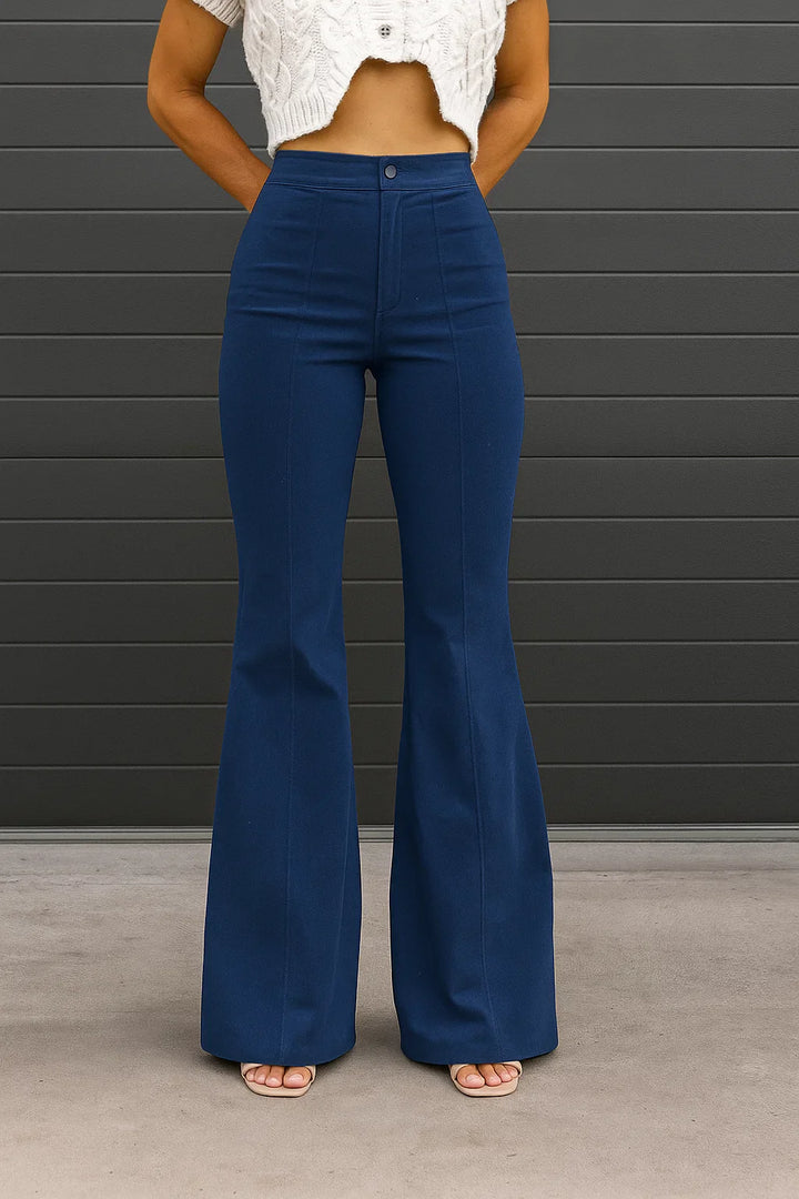 Women's Classic Curve-Fit Flared Jeans-The Yellow Prime