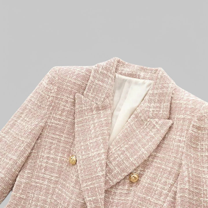 Anneliese | Women's Stylish Double-Breasted Tweed Blazer