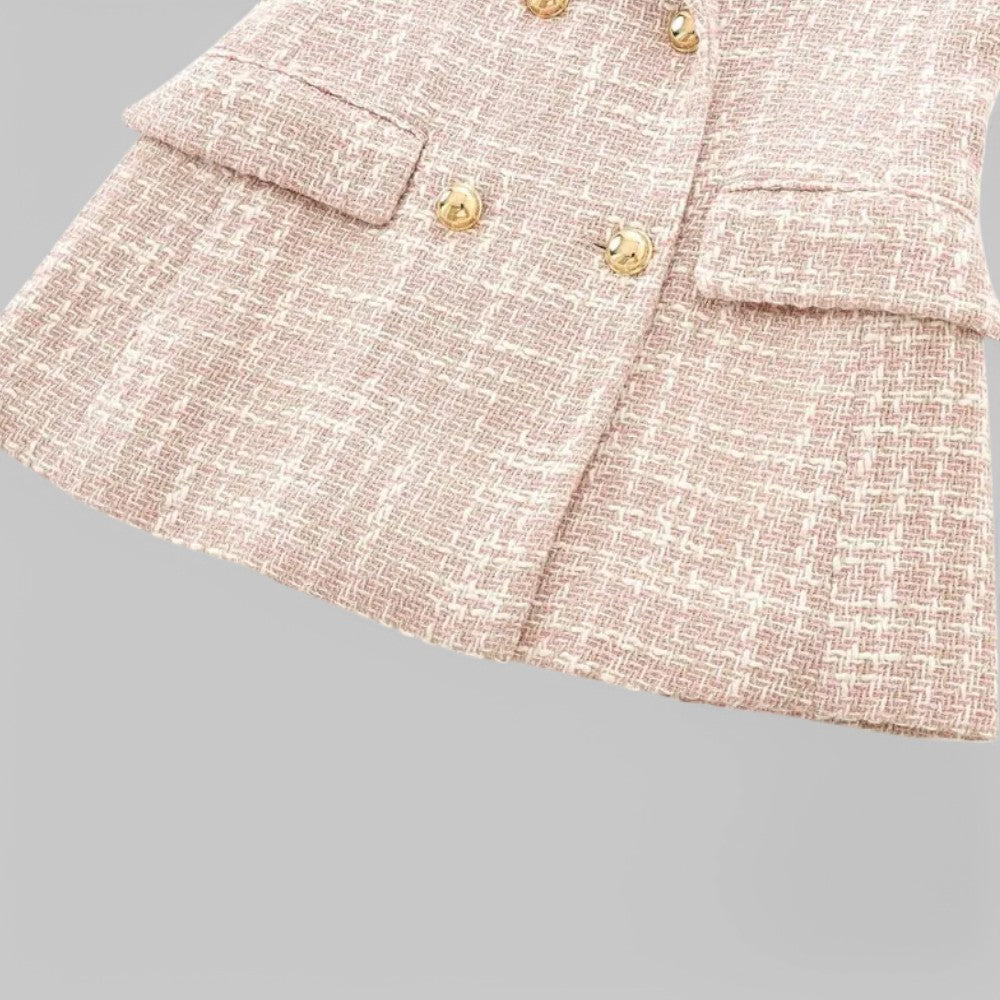 Anneliese | Women's Stylish Double-Breasted Tweed Blazer