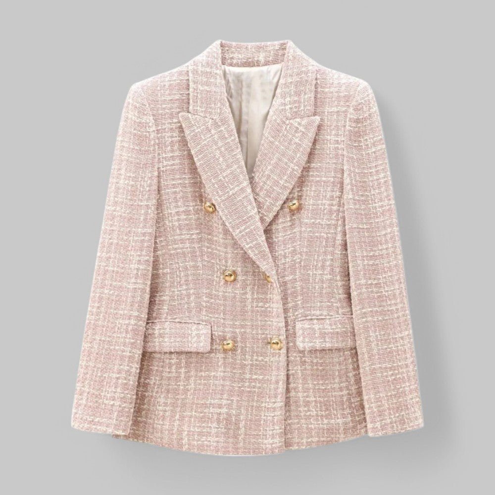 Anneliese | Women's Stylish Double-Breasted Tweed Blazer