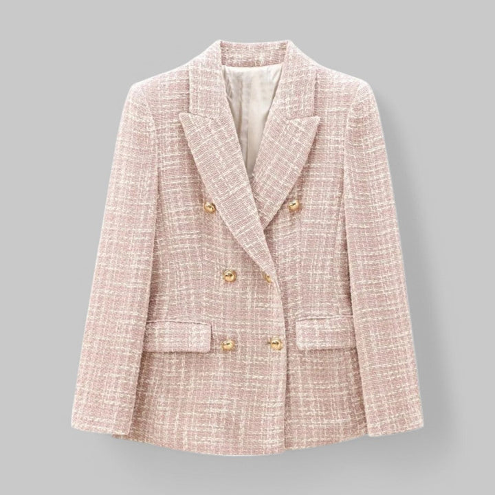 Anneliese | Women's Stylish Double-Breasted Tweed Blazer