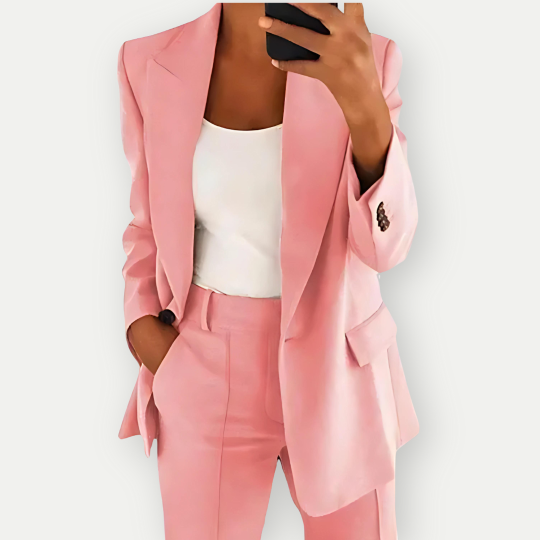 Women's Comfortable Formal Blazer Set-The Yellow Prime