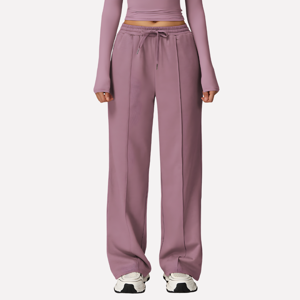Women's Comfortable Wide Leg Sweatpants-The Yellow Prime
