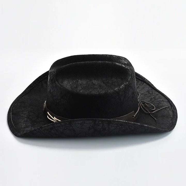 Women's Cowboy Hat with Bone Bead Decoration-The Yellow Prime