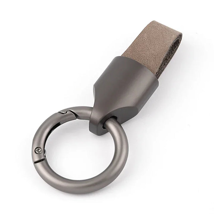 Women's Cowhide Leather Keychain Carabiner Ring for Daily Use-The Yellow Prime