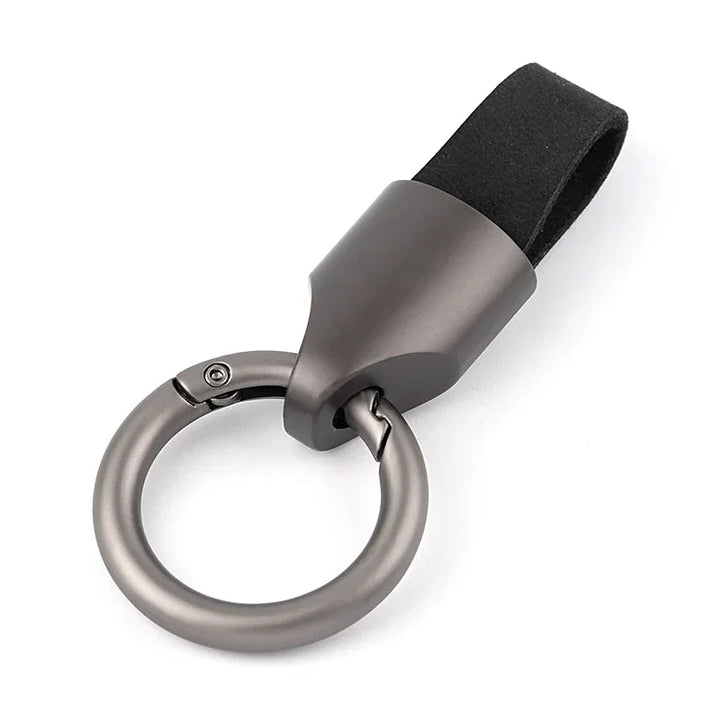 Women's Cowhide Leather Keychain Carabiner Ring for Daily Use-The Yellow Prime
