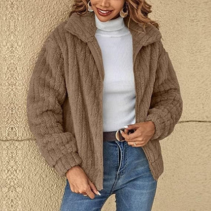 Women's Cozy Plush Winter Sweater-The Yellow Prime