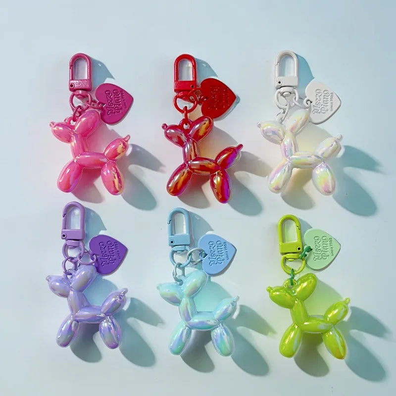 Women's Cute Balloon Dog Keychain Resin Bag Pendant for Fall 2025-The Yellow Prime
